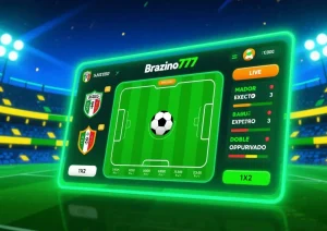 Promoción de bono de bienvenida en Brazino777 con deportes de fondo y oferta del 225%.